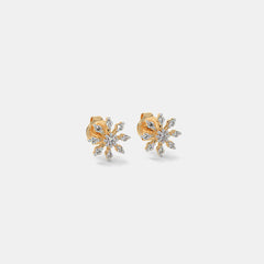 Snowflake Diamond Earrings
