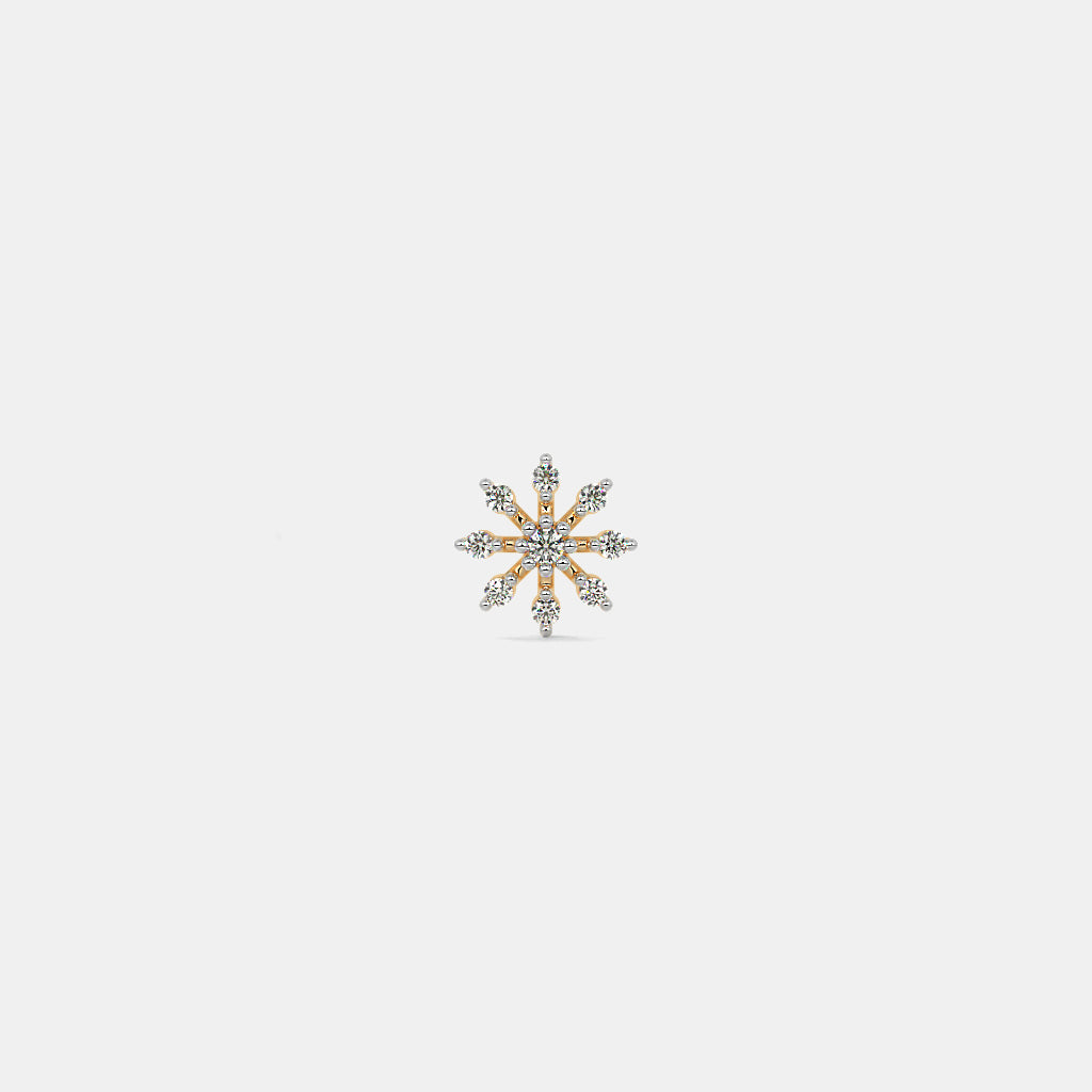 Snowflake Diamond Earrings