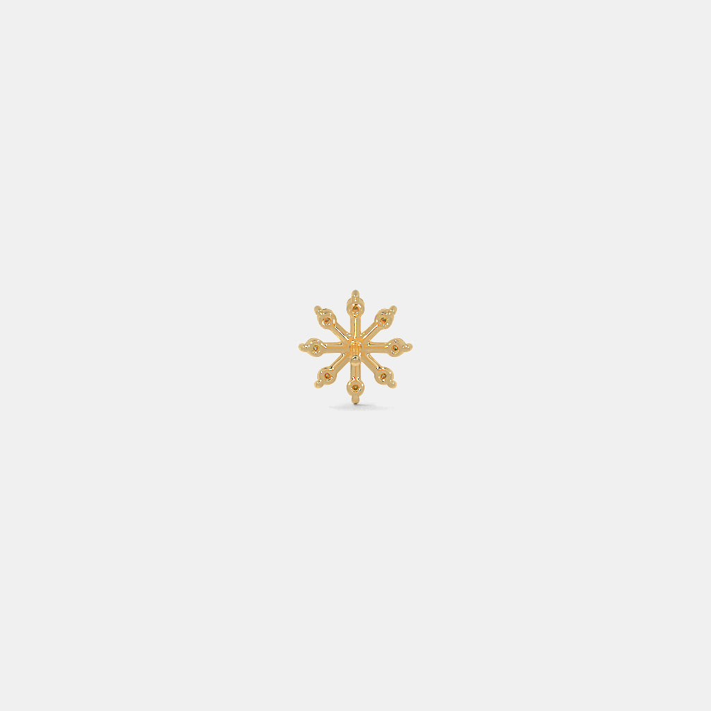 Snowflake Diamond Earrings
