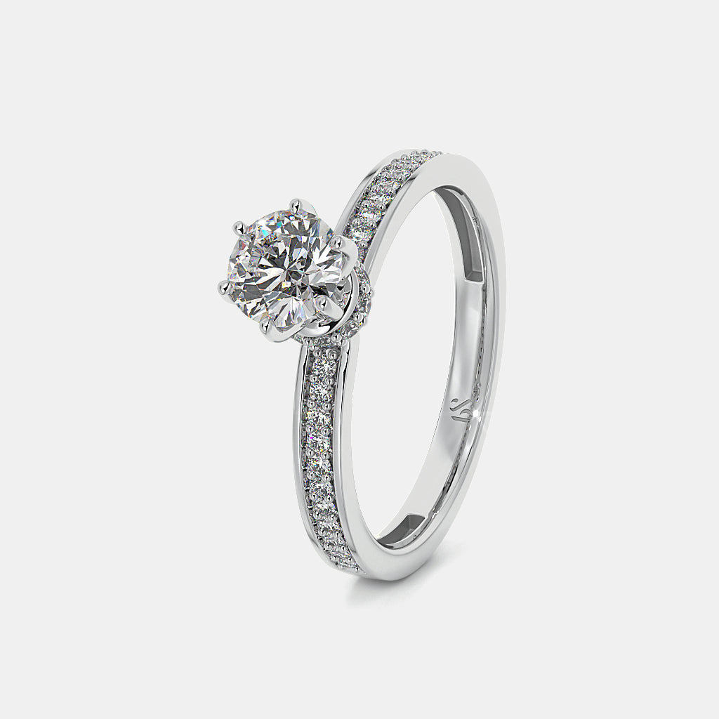 Dazzling Moissanite Cluster Ring