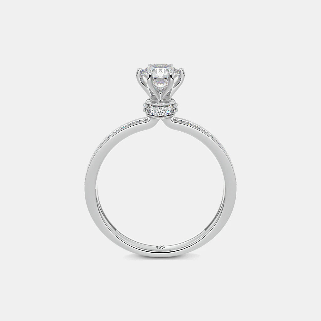 Dazzling Moissanite Cluster Ring