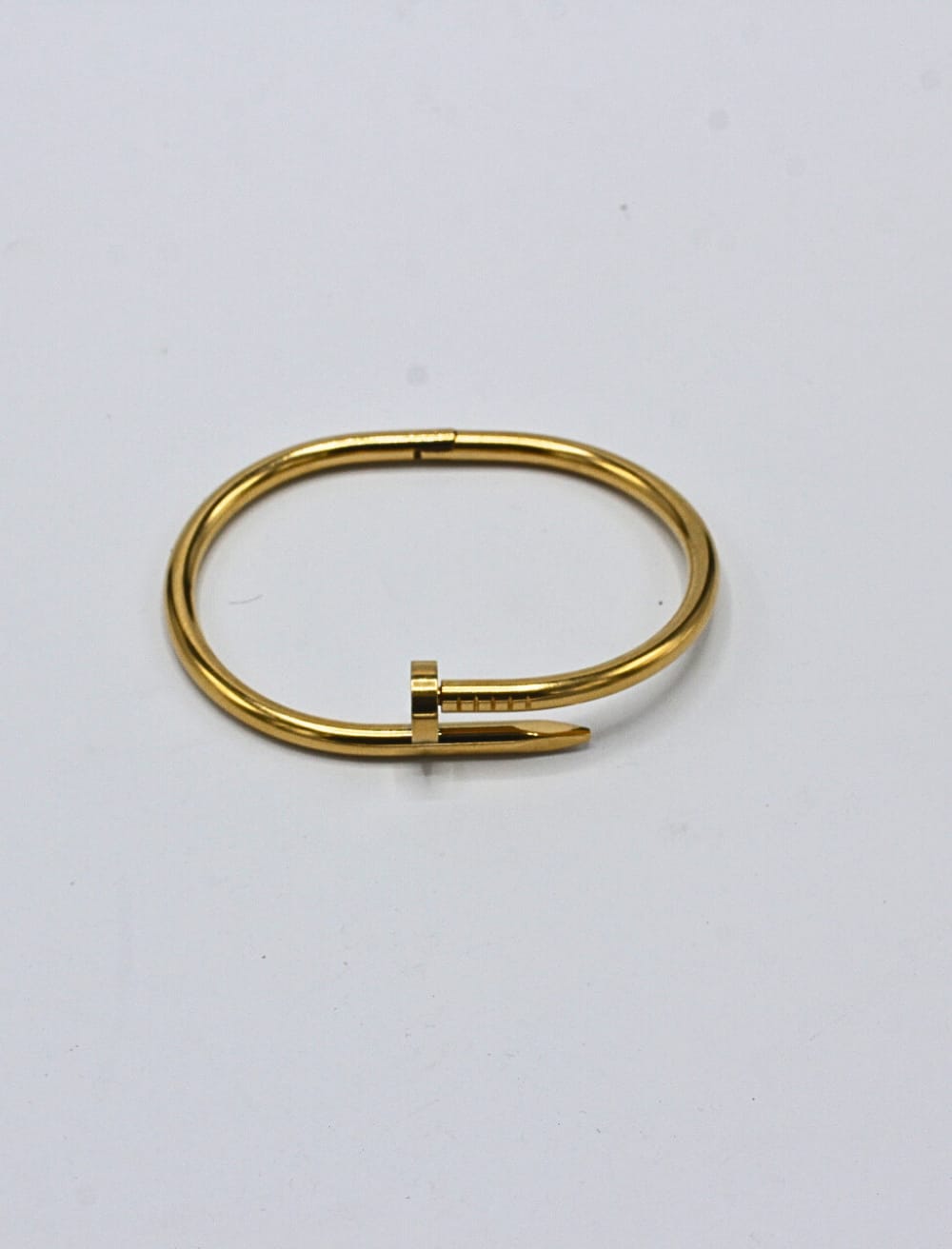 Trendy Nail Handcuff Gold Bracelet